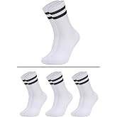 Unisex Bambu Kolej Tenis &Ccedil;orap Premium, &Ccedil;izgili 3'l&uuml; Paket