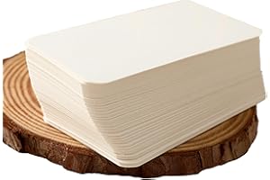 TOVBMUP 100 Stück Visitenkarten Blanko,Karteikarten, Spielkarten, Kraftpapierkarten, Memory, Visitenkarten Papier für HeimwerkenLernen Gedächtnis,für DIY Schule Büro Vokabel Lernen