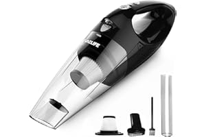 VacLife Handheld Vacuum, Car Vacuum Cleaner Cordless, Mini Portable Rechargeable Hand Held Vacuum Cordless, Car Hoover Powerful with 2 Filters, Silver (VL189)