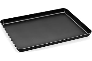 Onader Non-Stick Baking Tray, Large Carbon Steel Baking Sheet Pan, 40.5x30.6x2.5cm, Rectangle Traybake Tin for Cookies, Focaccia, Roasting and Cooking, Healthy & Heavy Duty, Easy Clean