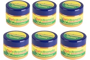 . ILUMINA TU VIDA . PANDA HOME Gel Repelente de Mosquitos con Citronela - Repelente Natural contra Insectos, Aroma Refrescante, Envase Lata PACK 6