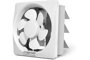 Colorbot Ecoz BLDC Exhaust Fan 200mm (8 inches) for Bathroom, Kitchen | 16W | Installation-Square Cut (240mm) | Low Noise | Easy to Clean | 100% Copper Motor | 3 Years Warranty (Arctic White)