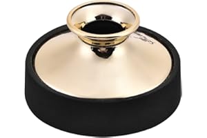 Caredy Muto per Sassofono Contralto Silenziatore Sax in plastica antivibrante Rumore Rimuovi Accessorio per Sassofono Contralto Leggero Silenziatore in plastica per Sassofono Muto Sax(Oro)