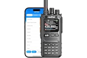 Radtel RT-920 Walkie Talkie portatile bidirezionale programmabile da 8W a lunga distanza, Bluetooth, ricezione SW, MW, LW, CB 27 MHz -126 dBm, SSB, AM, FM, riduzione del rumore, NOAA.