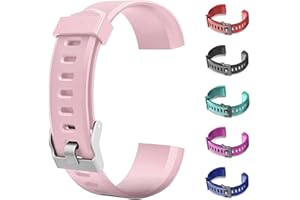 CXINLky Ersatzbänder, Uhrenarmbänder aus Silikon für ID115Plus HR Smart Watch, Verstellbare Riemen, Buntes Uhrenarmband Zubehör für ID115Plus HR Smartwatch