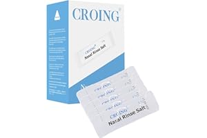 CROING 160 x Sale Lavaggio Nasale per Pulizia & Irrigazione del Naso, Lavaggi Nasali, Irrigatore Nasale, Irrigazione Nasale, Neti Pot, Sinus Rinse, Neti Lota
