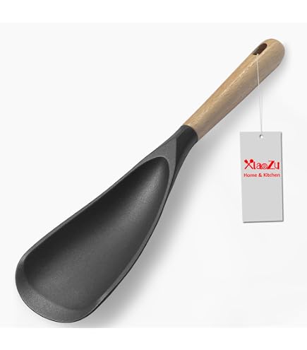 Spatola in silicone con estremità apriscatole, gadget da cucina unici, raschietto in silicone antiaderente per barattoli, frullati, spatola da cucina per raccogliere e raschiare