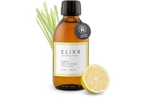 ‎ELIXR ELIXR Mundziehöl Purity mit Zitronen- & Lemongrasöl | aus Höhle der Löwen | 200ml | ayurvedische Mundspülung pflegt auf natürliche Weise | zertifizierte Naturkosmetik aus Deutschland