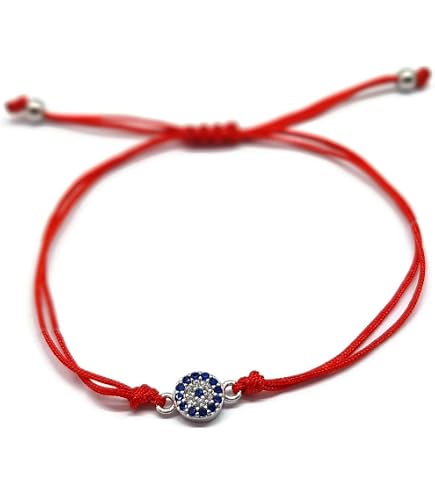 MANVEN 6 Bracciali Portafortuna Occhio Turco – Intrecciati Regolabili – Porta Protezione E Fortuna – Regalo Unisex