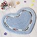 Produktbild EGC Schöne Liebe Idylle Teppich zu Hause Schlafzimmer Studie Osmanen Badezimmer Badezimmer Absorbierende Matte,Blau,50 * 65