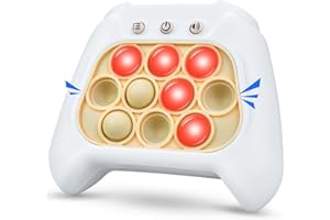 BDAO GIFT Pop it Game,Quick Push Game,Decompression Button Puzzle Game Machine for 5-8 Year Old Boys Girls,Light Up Pattern Popping Games,Sensory Fidget Toys,Stress Anxiety Relief Sensory Toys for Kids Adults