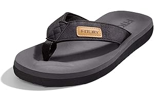 FITORY Uomo Infradito Adulto Flip Flops Scarpe da Spiaggia e Piscina Luce Antiscivolo Suola in Gomma Taglia 39-48 EU