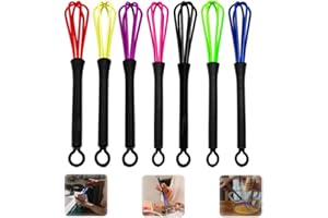 PACUM Batidor de Peluquería7PCS Agitador de Plástico Herramienta de Mezcladora Batidor de Cocina para Teñir Plástico Peluquería Color de Cabello Tinte Crema Batidor para TeñirEl Cabello o Batir Huevos