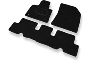 Mossa Alfombrillas adecuadas para Citroen C4 Picasso II (2013-2018) - alfombras para Coche - Color Negro