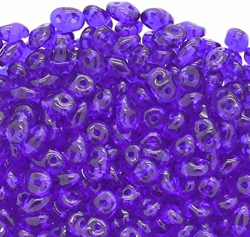 2.5x5mm Czech Glass Super Duo Bead - Cobalt - 10g