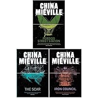 China Miéville New Crobuzon Series 3 Books Collection Set (Perdido Street Station, The Scar, Iron Council)