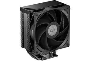 PCCOOLER Refroidisseur d'air CPU CPS, TDP 245W, 5×6mm caloducs, roulement hydraulique, débit d'air élevé de 73,3 CFM, compatible avec Intel LGA115X/1200/1700/1851 et AMD AM4/AM5 (RT500 TC BK)