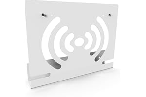 Wandhalterung Kompatibel mit FritzBox 7590 AX 7690 5590 Fiber 5530 7510 7490 7530 6850 6660 Cable 6890 Router, JLNJLE Metal Halterung Modem Aufhängung mit Kabelmanagement, Effiziente Wärmeableitung