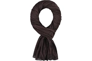 ALLEE DU FOULARD Pañuelo Cabeza Mujer Elegante 100% algodón 200x110 Cm - Bufanda Color Sólido para Primavera, Otoño e Invierno - Fular, Chal, Mantón, Estolas y Cachecol - Bufandas y Chales para Mujer