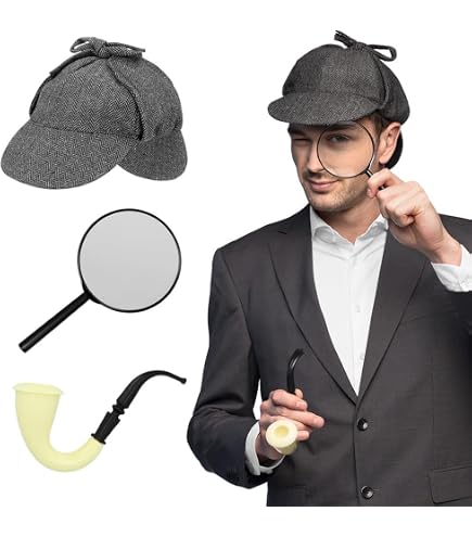Costume Deluxe Sherlock Holmes Con Cappello E Mantello | I LOVE FANCY DRESS LTD | Per Halloween E Settimana Del Libro