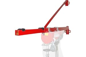 CROSSFER GMBH Schwenkarm Ausleger bis 600 kg Galgen bei 75 cm Länge oder 250 kg bei 110cm Länge für Seilwinde Flaschenzug Hebezug Elektroseilzug Vierkant Gerüstbefestigung Wandhalterung