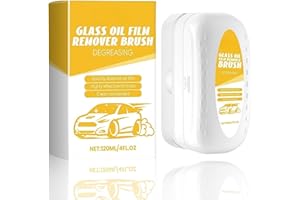 SAIYUANXING Automotive Oil Film Cleaning Brush,Prevents Rain and Fog Cleaning Glass Brush, Oil Film Cleaning Brush, Improve The Clarity of The Windshield and Rearview Mirror.