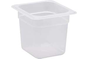 Cambro Agnelli AGN699020 Contenitore Alimenti 1/6, Polipropilene, 2.2 lt, 15 h, Translucent, 2.4-Quart