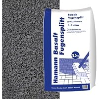 Hamann Mercatus GmbH Basalt Fugensplitt 1-3 mm 25 kg Sack - zur dekorativen, kreativen und individuellen Garten und…