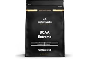 THE PROTEIN WORKS Protein Works - BCAA Extreme Powder | 6000mg BCAAs Per Serving | 4:1:2 Ratio | Branched Chain Amino Acid Supplement | Promote Muscle Synthesis | 55 Servings | Orange Burst