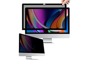 BERSEM Rimovibile Filtro Schermo Privacy per Computer da iMac 21.5 Pollici, Antiriflesso Proteggi Schermo per Computer Desktop Apple Widescreen 16:9 (21.5 pollici), Anti-Spia, Antigraffio, Anti-UV