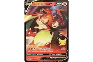 FRIKI MONKEY Carte Pokemon Promo originali Jumbo XXL, carte GX, V, EX, protezione extra near Mint, carta promozionale in inglese (Lance's Charizard V)