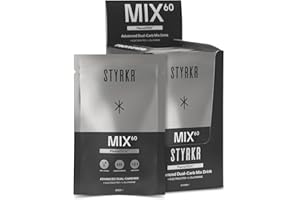 Energy Powder Sachets by Styrkr - Pack of 12 Energy Powder Mix for Cycling & Running - Approved by Endurance Atheletes - 60g of Carbs via Advanced Dual-Carb Formulation - MIX60 12x Pack