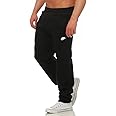 Nike Men's AW77 Cuffed Fleece Lined Joggers (Black, Grey) - 586031 - Long Length - 32 inches Inseam - Fitted - Athletic - Jogging - 3 Pockets - Machine Wash - UK XS