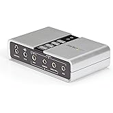 StarTech.com USB 2.0 Soundbox 7.1 Adapter - externe USB Soundkarte mit SPDIF Didital Audio - External Soundcard mit 8x 3,5mm