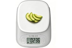 NUTRI FIT Mini digital köksvåg ABS-plast, 5 kg-1 g/11 lb, grå