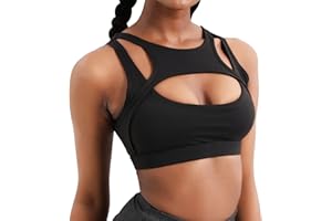 OUFUSILK Reggiseno Sportivo Donna Reggiseno Senza Ferretto Reggiseno Bra Comoda Push up con Imbottito Rimovibili New Reggiseni per Allenamento Running Boxing Yoga