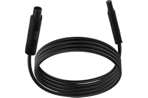 AEIPOU 4 Pin Backup Camera Extension Cable 6.5Ft/2M Rear View Reverse Camera Extension Cable Car Reversing Dash Cam Cord Wire 4Pin Male to Female for Car Vehicle Truck Camper Trailer Bus Van (Black, 2M)