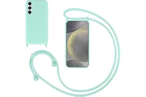 GoodcAcy Silikon Handykette Handyhülle für Samsung Galaxy A16,Smartphone Necklace Hülle mit Band Schutzhülle mit Kette zum umhängen Halskette Flüssig Silikon Case für Samsung A16 [abnehmbar],Mintgrün