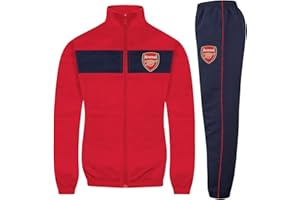 ARSENAL F.C. Arsenal FC Boys Tracksuit Jacket & Pants Set Kids OFFICIAL Football Gift