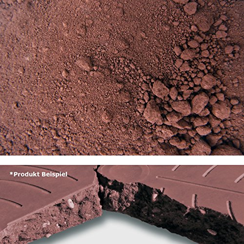 Pigmentpulver, Eisenoxid, Oxidfarbe – 1kg Farbpigmente für Beton + Wand – Farbe: dunkelbraun, braun - 2