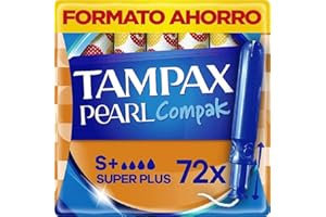 Tampax Pearl Compak Super Plus, 72 tamponi con applicatore, il nostro numero 1 in comfort e protezione
