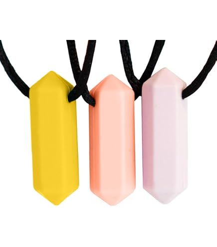 Colliers à Mâcher En Silicone Pour Enfants Autistes – Sensoriel, Apaisant – Sans BPA – Fermeture De Sécurité