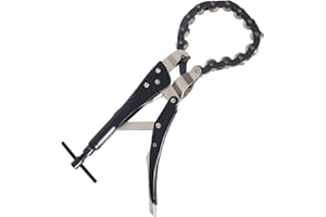 Wiltec Profi Kettenrohrschneider für Auspuffrohr Ø 19-80 mm, Rohrschneider für Stahl, Kupfer, Kunststoff, Kettentrenner aus Stahl