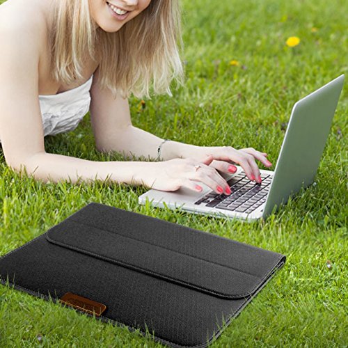 Morecoo Macbook 13 3 Zoll Laptop H  lle  eine Laptop Taschen H  lle f  r Macbook Air   Pro 13 3    Macbook Retina 12 9  13-13 3 Zoll  Schwarz 
