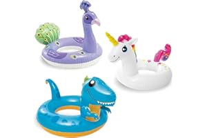 YAYAFUNFUN Lot de 3 bouées de natation 58 cm - Jouet pour le bain et la natation