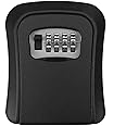 oddpod™ Combination Key Safe/Key Safe Lock Box Outdoor Storage Box with Code Combination Password Security Lock CH-806 (Black)