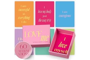 ‎ELENA MILLER Elena Miller LOVEme Affirmationskarten I Für mehr Selbstliebe, Motivation und Selbstbewusstsein I Achtsamkeitskarten Mindfulness I 60 Glückskarten I Positive Affirmationen für Erwachsene (English)