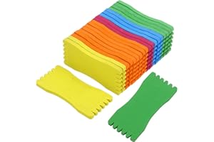 ProLeo Schaum Angelschnur Angel Aufwickler, Wicklung Bord Angelschnur Bord Spool Angelschnur Zubehör 5x10cm 10 Stück (Mischfarbe)