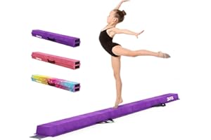 ‎DRIPEX Dripex Schwebebalken Kinder Klappbar Balance Beam für Zuhause 210/240 cm Eva Turnbalken Gymnastik Balancierbalken mit Tragetasche Starr rutschfest für Kinder Anfänger Turnen Fitness