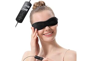 Aroma Season Heated Eye Mask, Great for Blepharitis and Dry Eyes Treatment, Relieve Dry Eye Syndrome, MGD and Styes (Black)